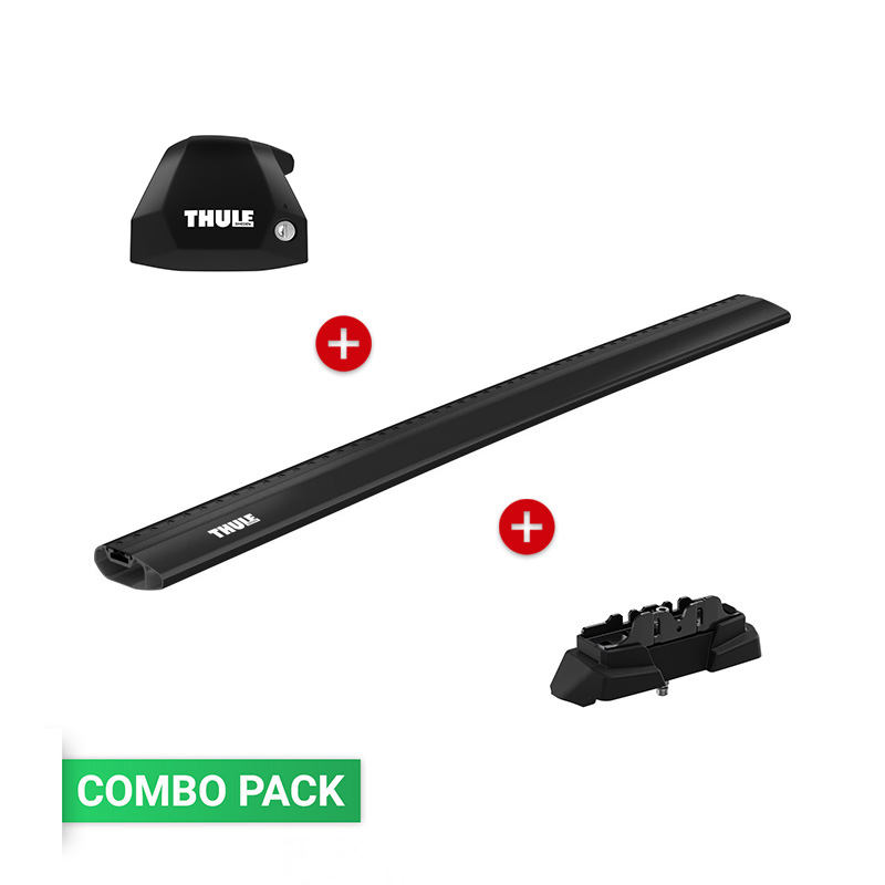 Combo Thule Edge Fixpoint 7207 WingBar Edge Black Kit