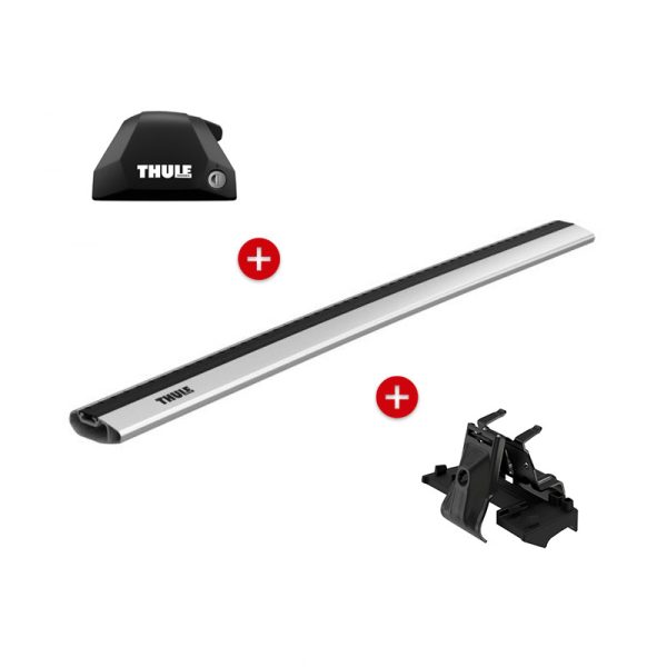 Thule Edge Flush Rail + WingBar Edge + Kit
