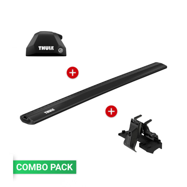 Thule Edge Flush Rail + Thule Wing Bar Edge Black + Thule Fit Kit 6xxx