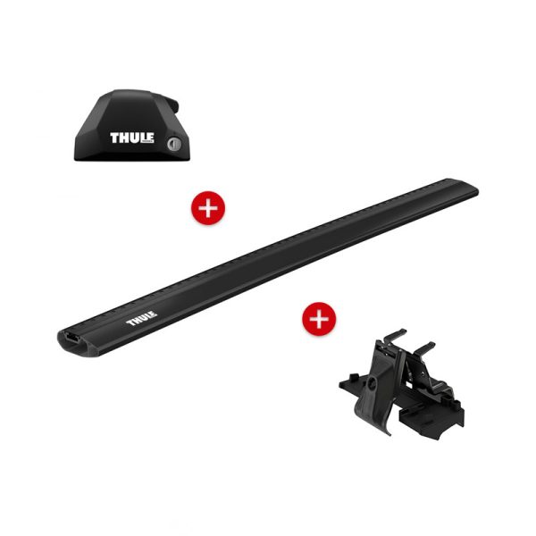 Thule Edge Flush Rail + WingBar Edge Black + Kit