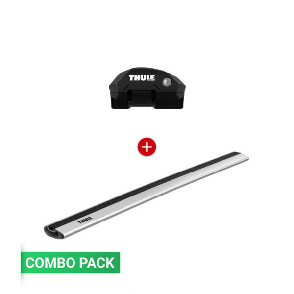 Thule Edge Raised Rail + Thule WingBar Edge Aluminium