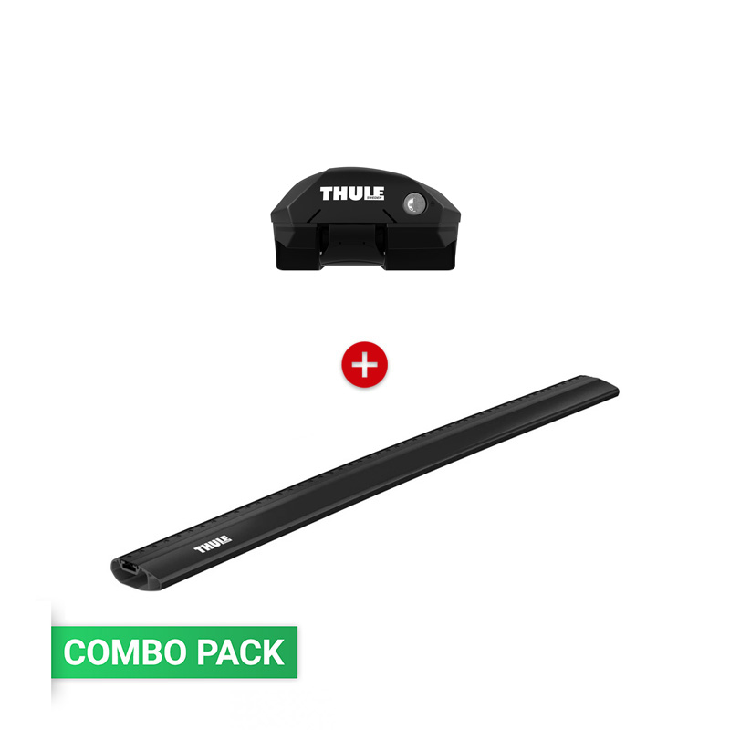 Combo Thule Edge Raised Rail 7204 WingBar Edge Black