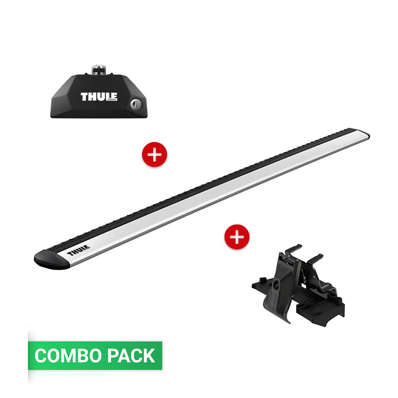 Combo Thule Evo Flush Rail 7106 WingBar Evo Kit