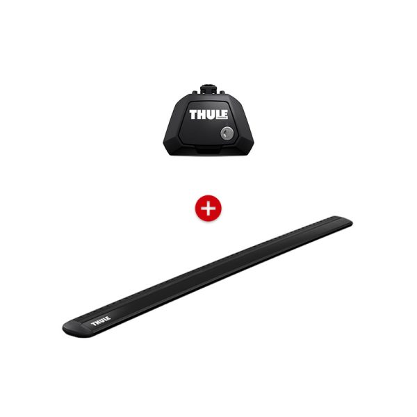 Thule Evo Raised Rail + WingBar Evo Black