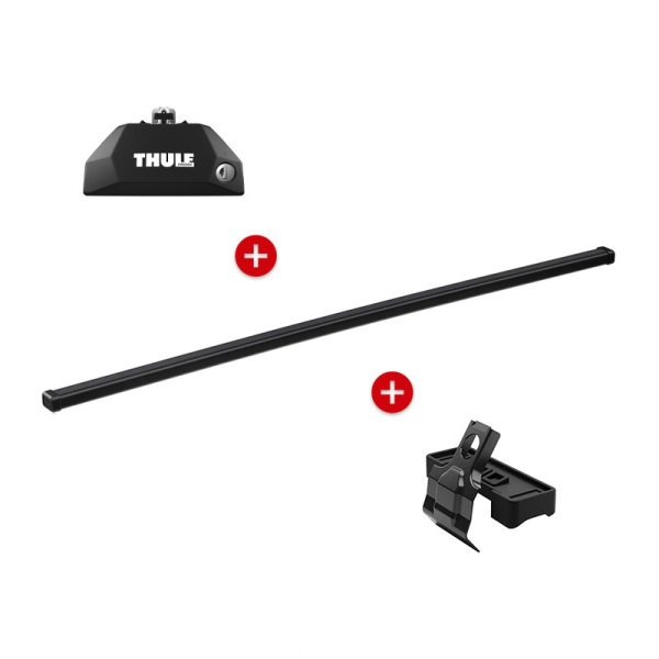Thule Evo Flush Rail + SquareBar + Kit